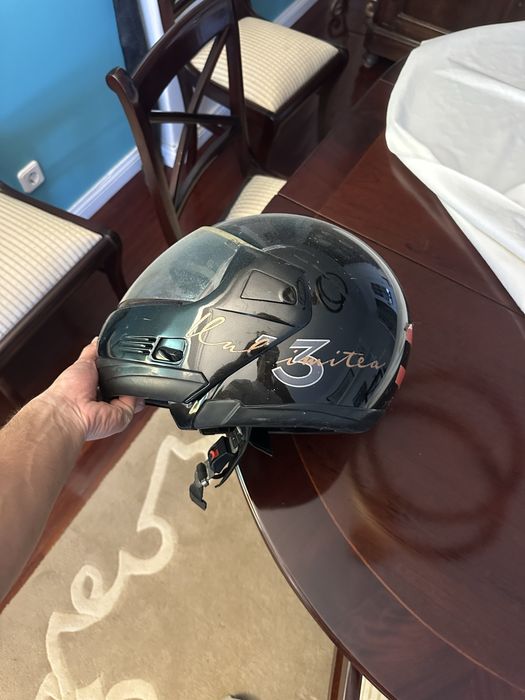 Capacete mota preto ashay
