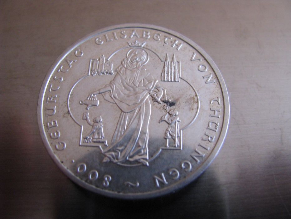 Niemcy Srebro 10 euro, 2007 Elżbieta z Turyngii