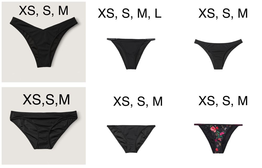 Купальник Victorias secret Виктория сикрет pink чёрный