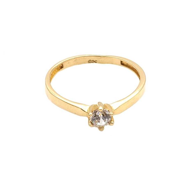 Złoty pierścionek zaręczynowy  -P/10