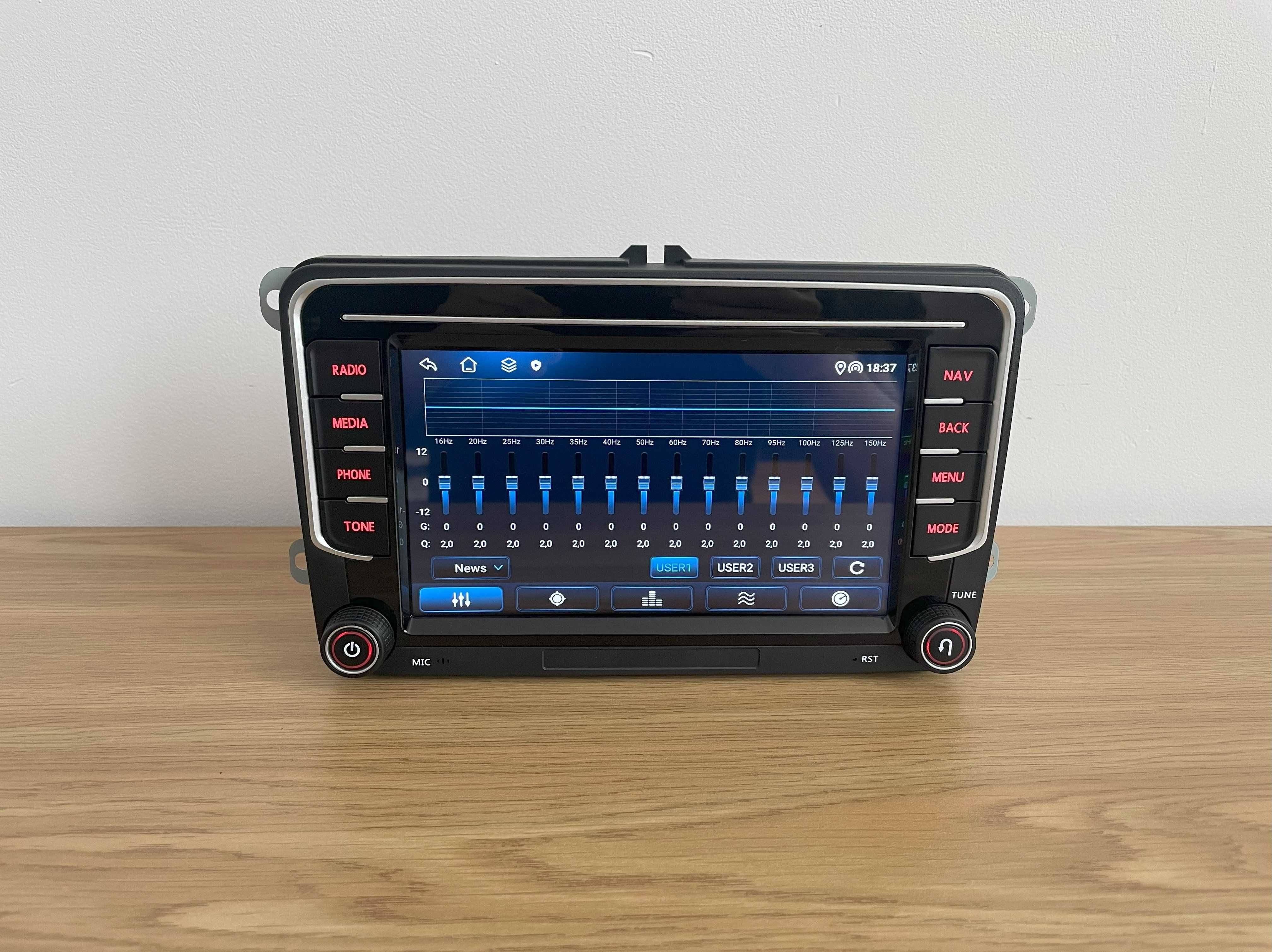 Radio Android 13 Carplay VW Skoda Seat Golf Passat T5 2+32GB DSP Nowe!
