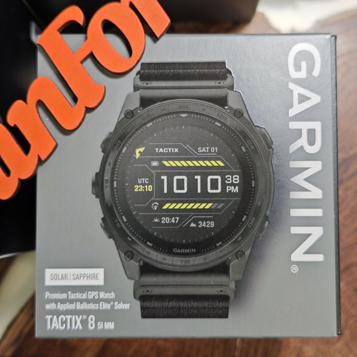 Garmin tactix 8 (51 мм) Solar з Applied Ballistics Elite  010-03407-11