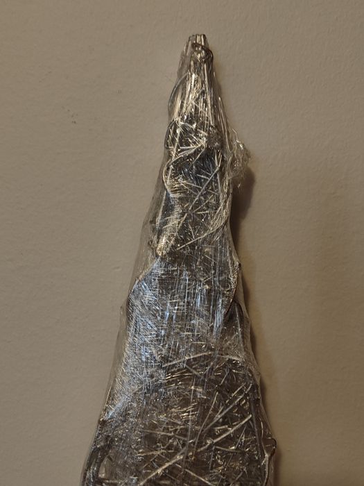 Decoração deEstrutura de  Natal  Prateada- Triangular  - da Área