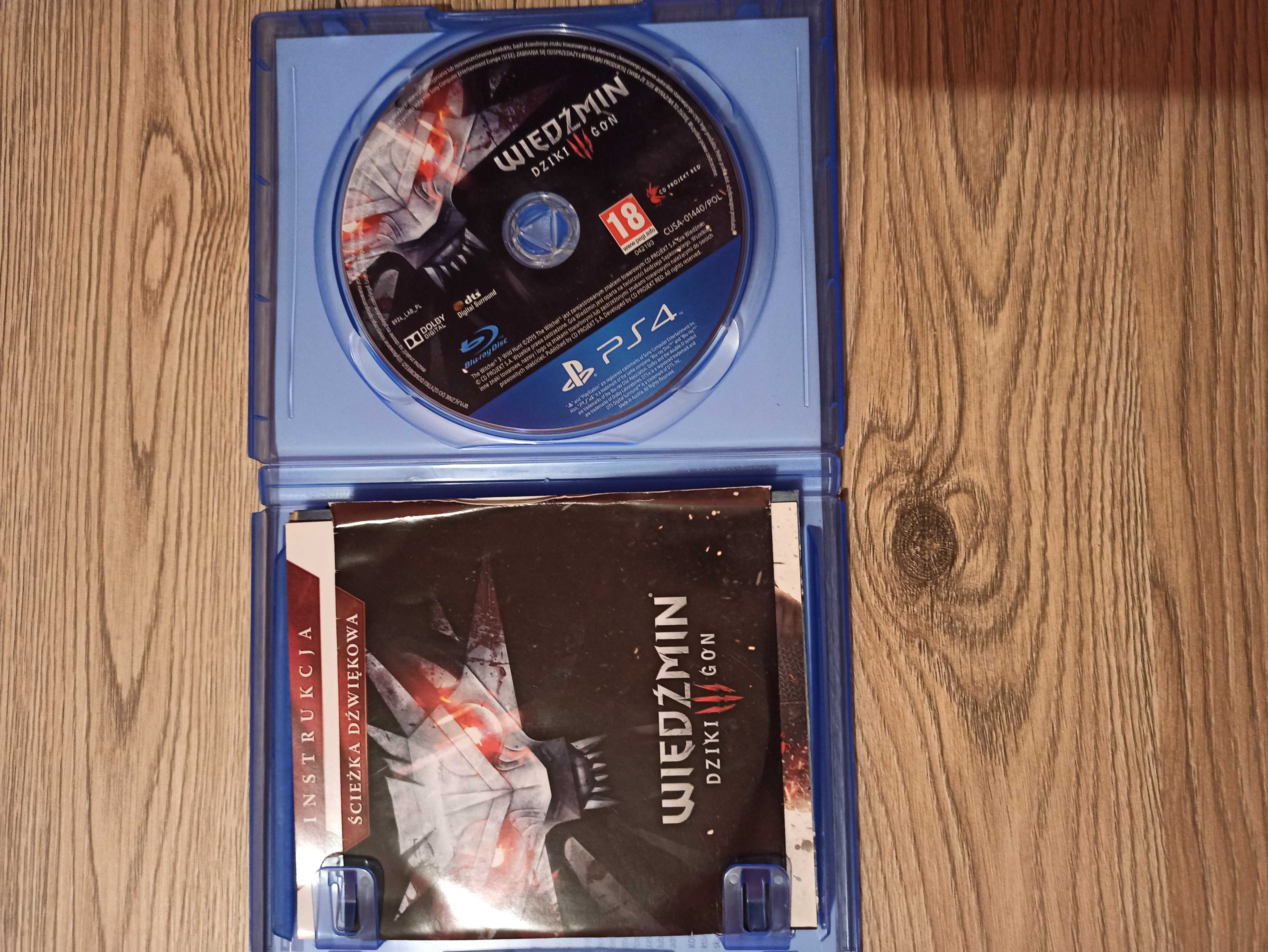 Gra PS4 Wiedźmin 3 Dziki Gon PL + Mapa świata, ścieżka dzwiękowa