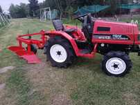 Japoński traktor mitsubishi 4x4 glebogryzarka kosiarka