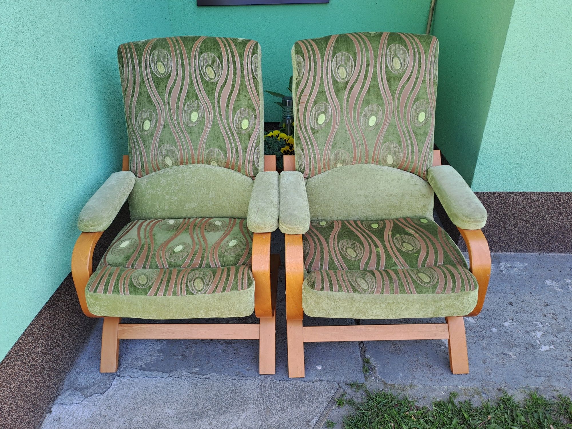 2 fotele zielone
