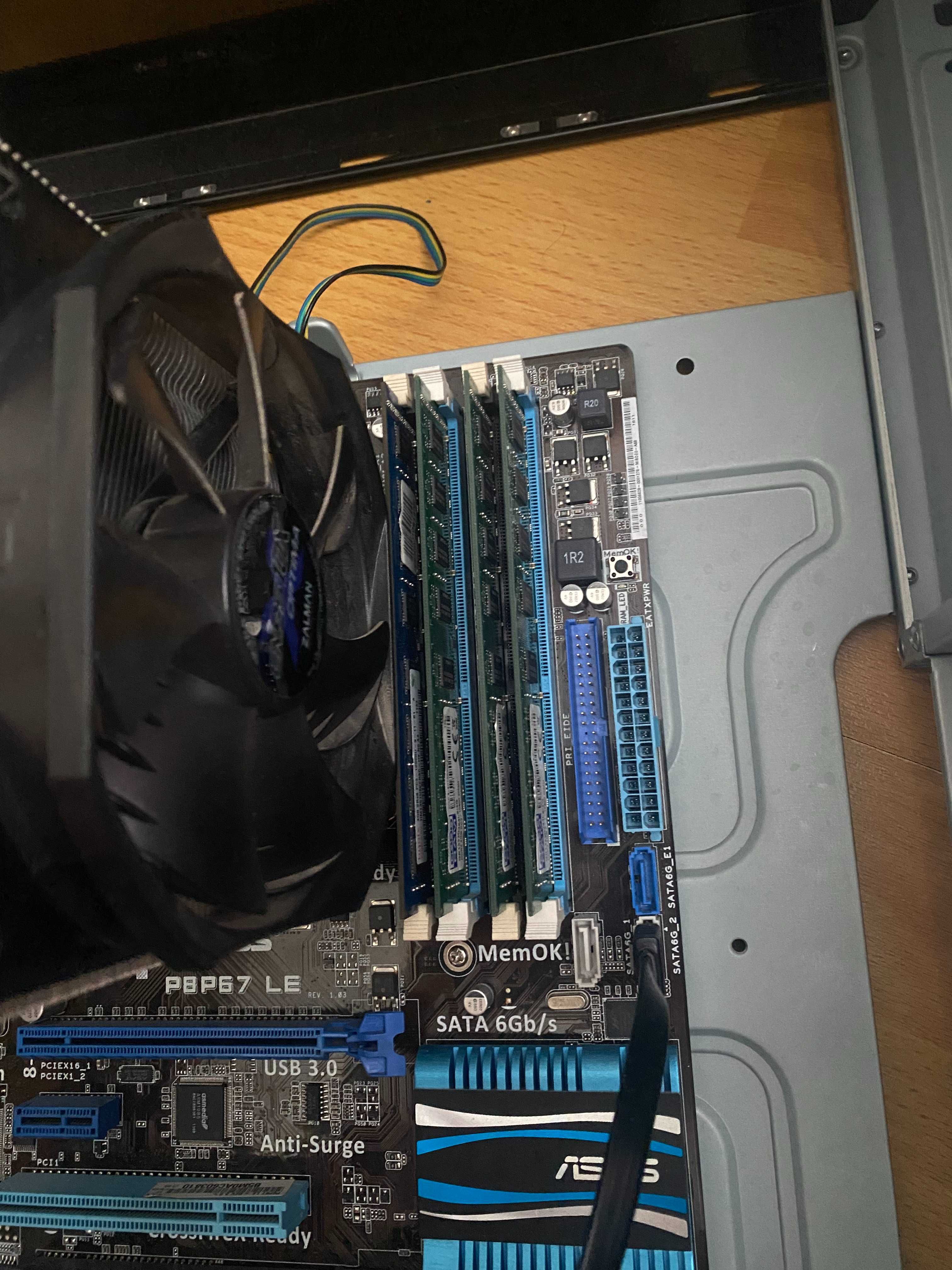 Комплект i7-2600k 16GB ОЗУ Башня Охлад
