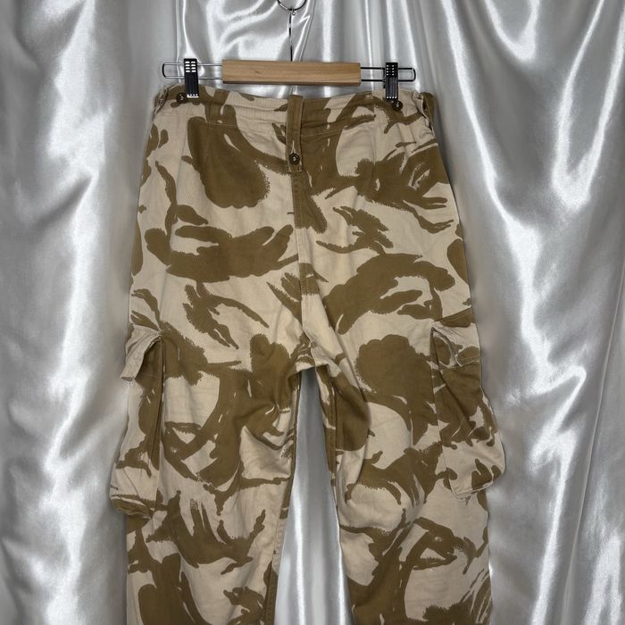 Vintage spodnie moro camo moro beżowe piaskowe wojskowe bojówki unisex