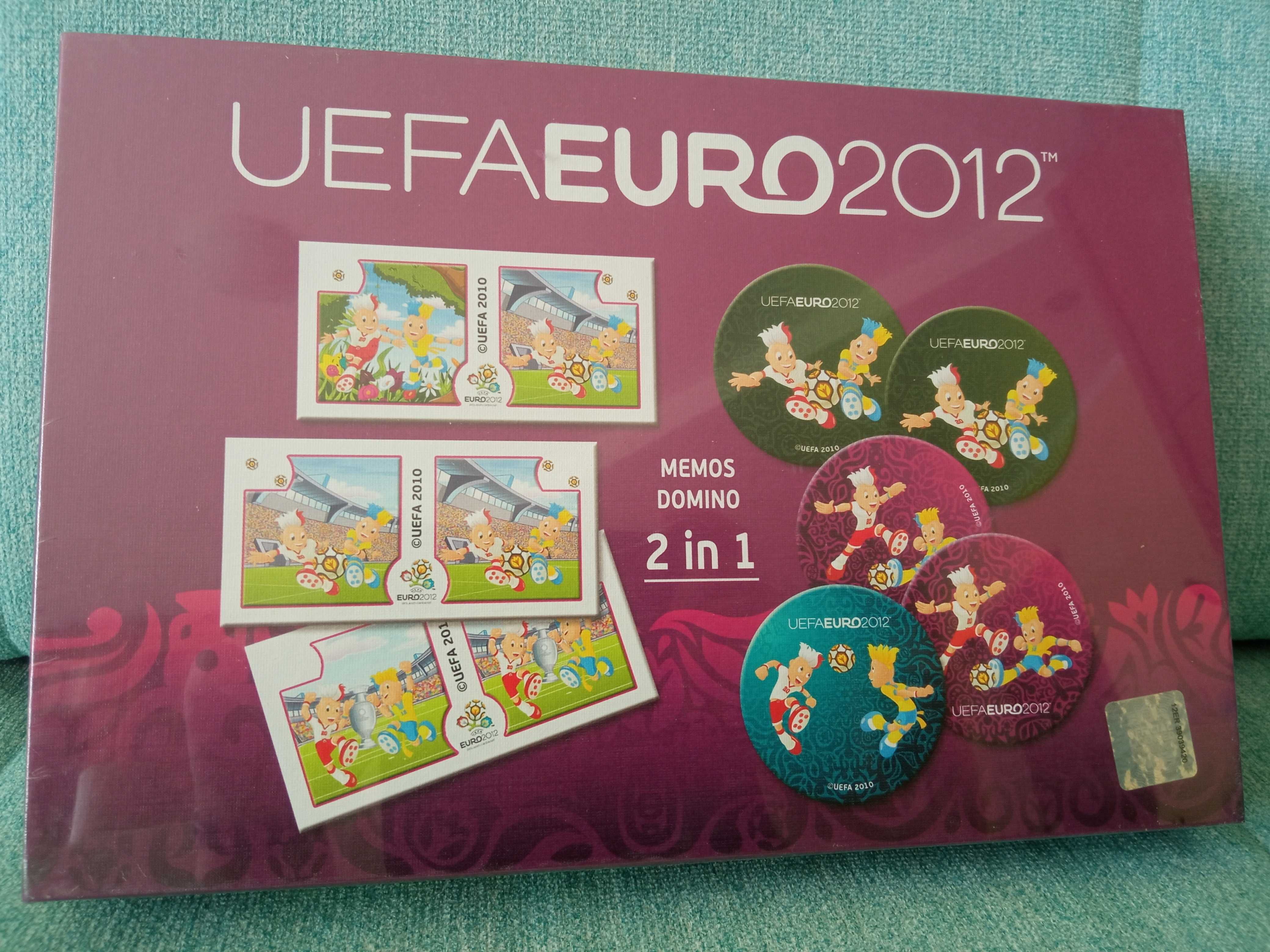 2 gry memory i domino, UEFA EURO 2012, piłka nożna, nowa, unikat