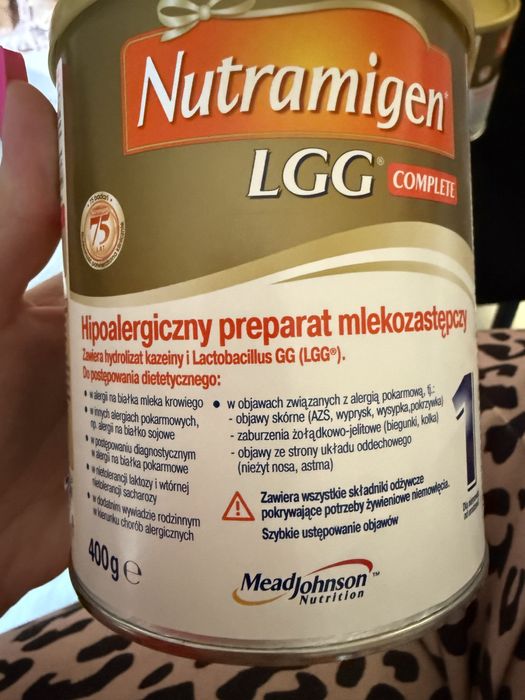 2 opakowania mleka Nutramigen 1 LGG Complete (400 g)