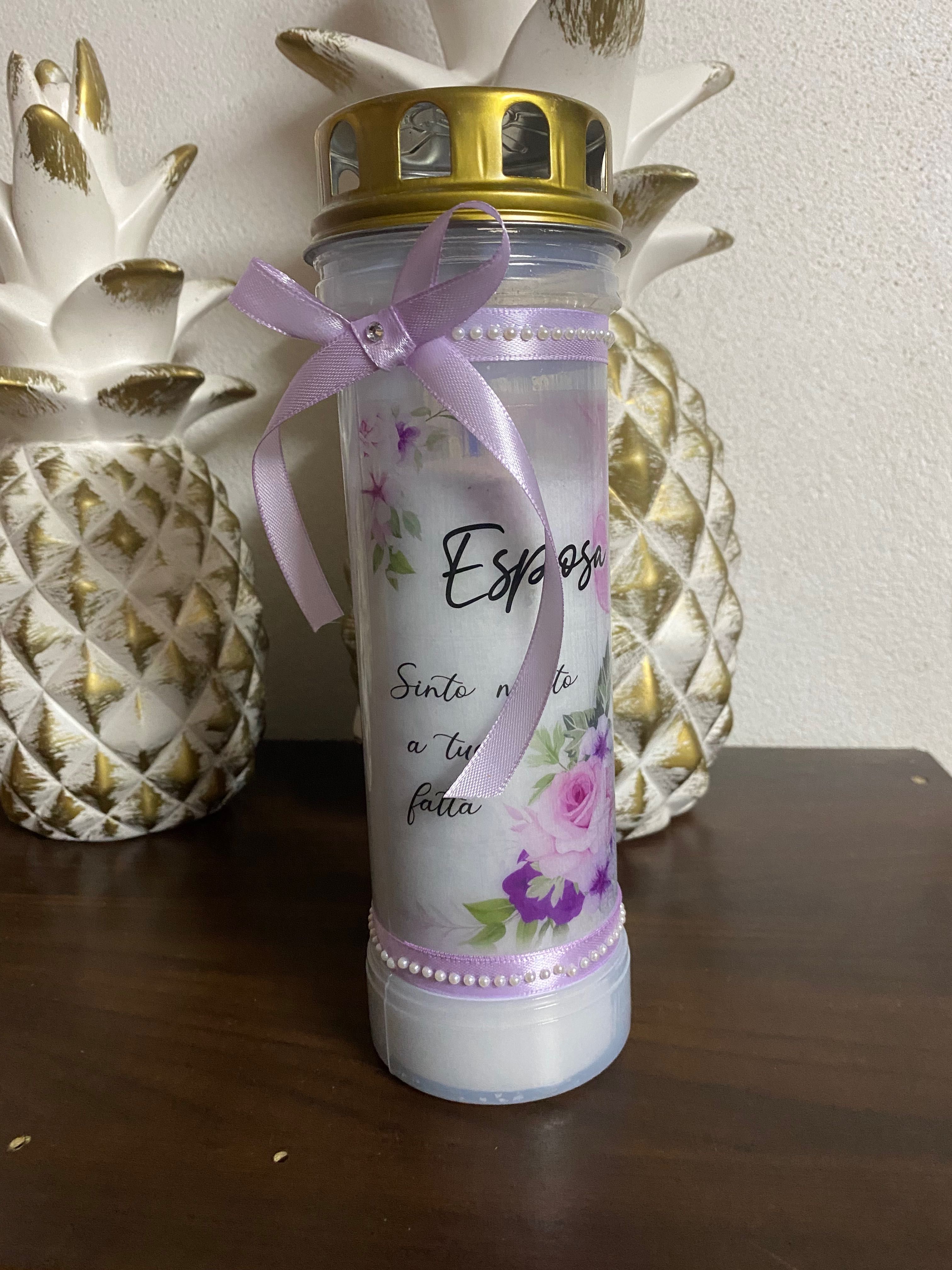 Velas de cemitério personalizadas