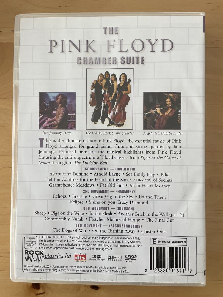 Pink Floyd dvd’s