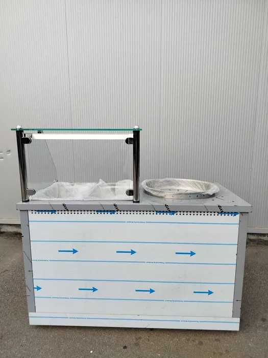 Fritadeira a gás de Churros/ Donuts Com Vitrine de Ex