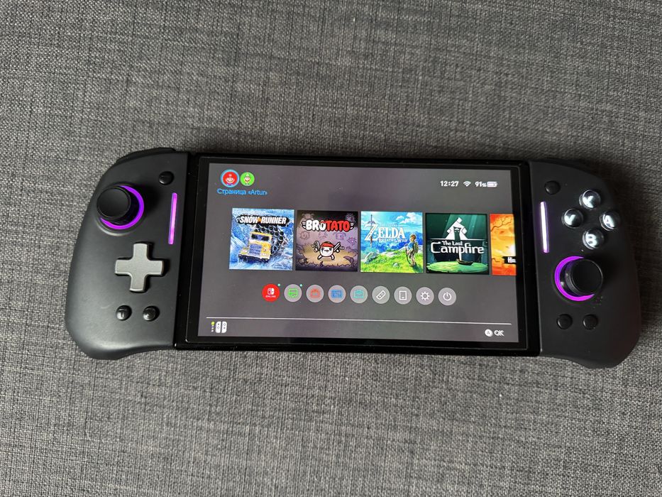Nintendo switch OLED + 2 gry gwarancja  MEGA ZESTAW