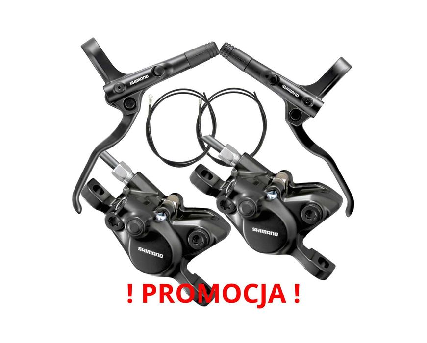 MEGA ZESTAW Hamulce Hydrauliczne Shimano Do Roweru / Elektrycznego HIT