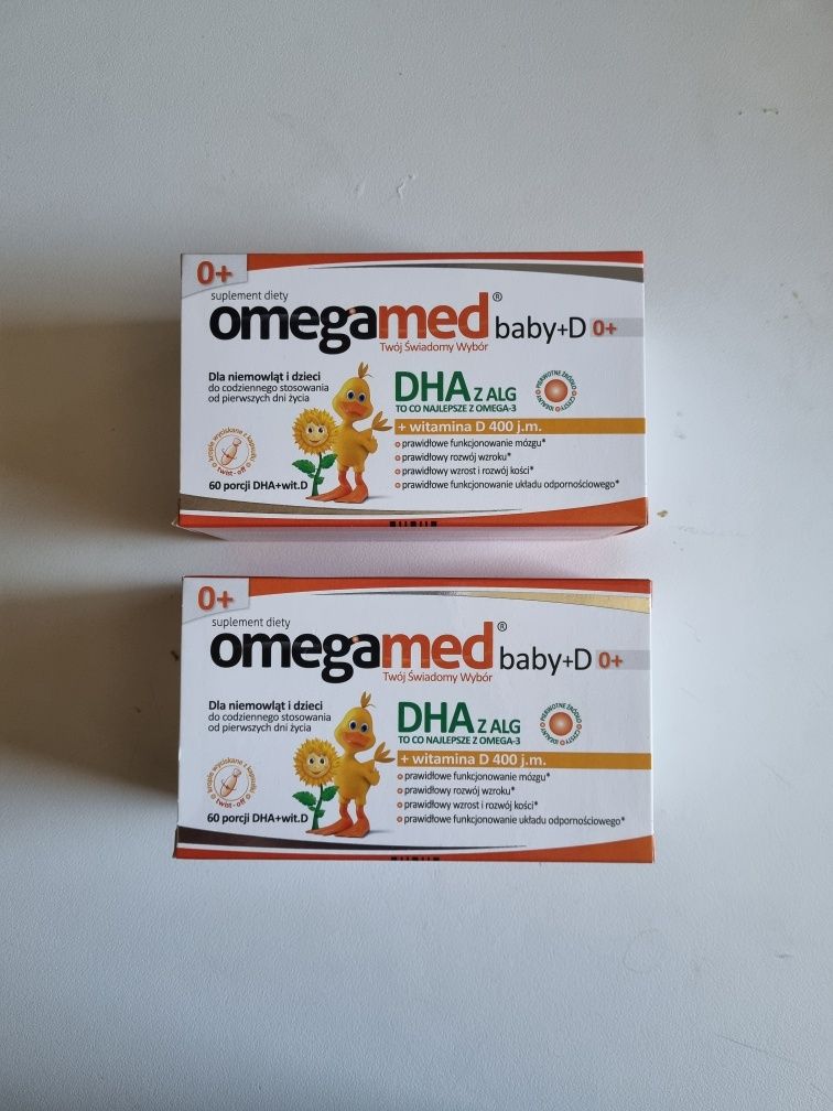 Omegamed baby+ D 0+ 3x 60 kaps dha dla dzieci 

60 kapsułek twist- off