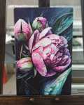 Картина  "в Пионы" 20*30 см