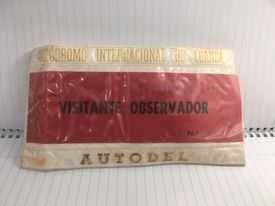 Braçadeira de "Observador" Autódromo de Luanda 25/06/1972