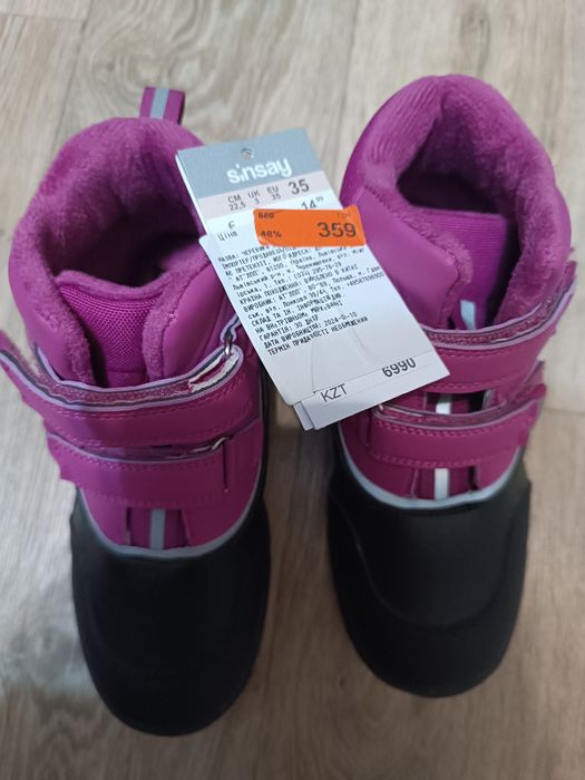 Ботинки НОВІ sinsey чоботи 35 р дівчинка сапоги