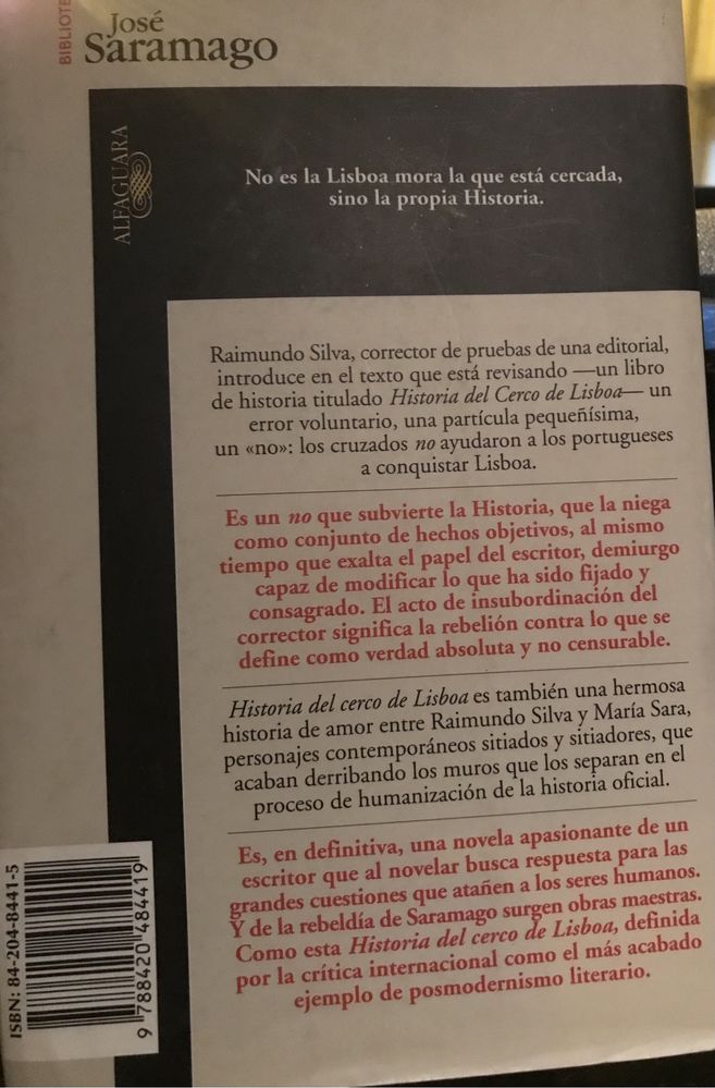 José Saramago O cerco de Lisboa