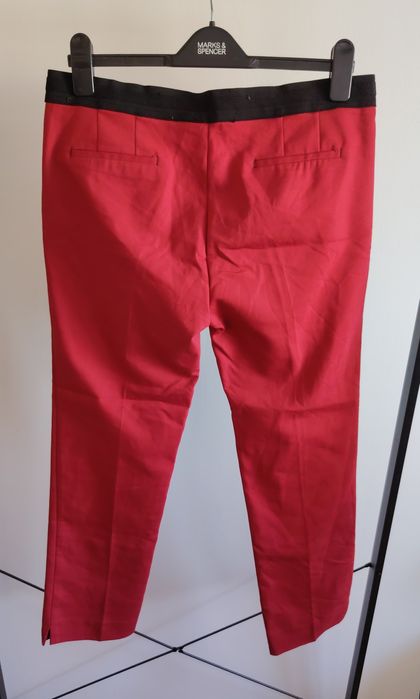Nowe czerwone spodnie damskie cygaretki L/XL