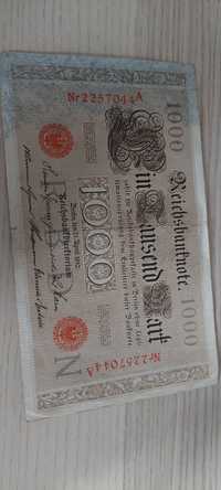 1000 marek niemieckich z 1910 rolu
