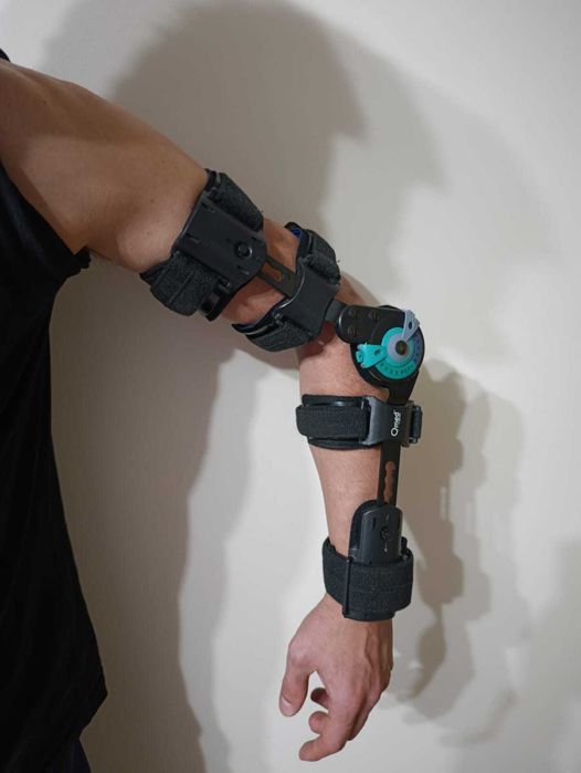 Orteza stawu łokciowego z pojedynczym zegarem Meyra - Lewa ręka