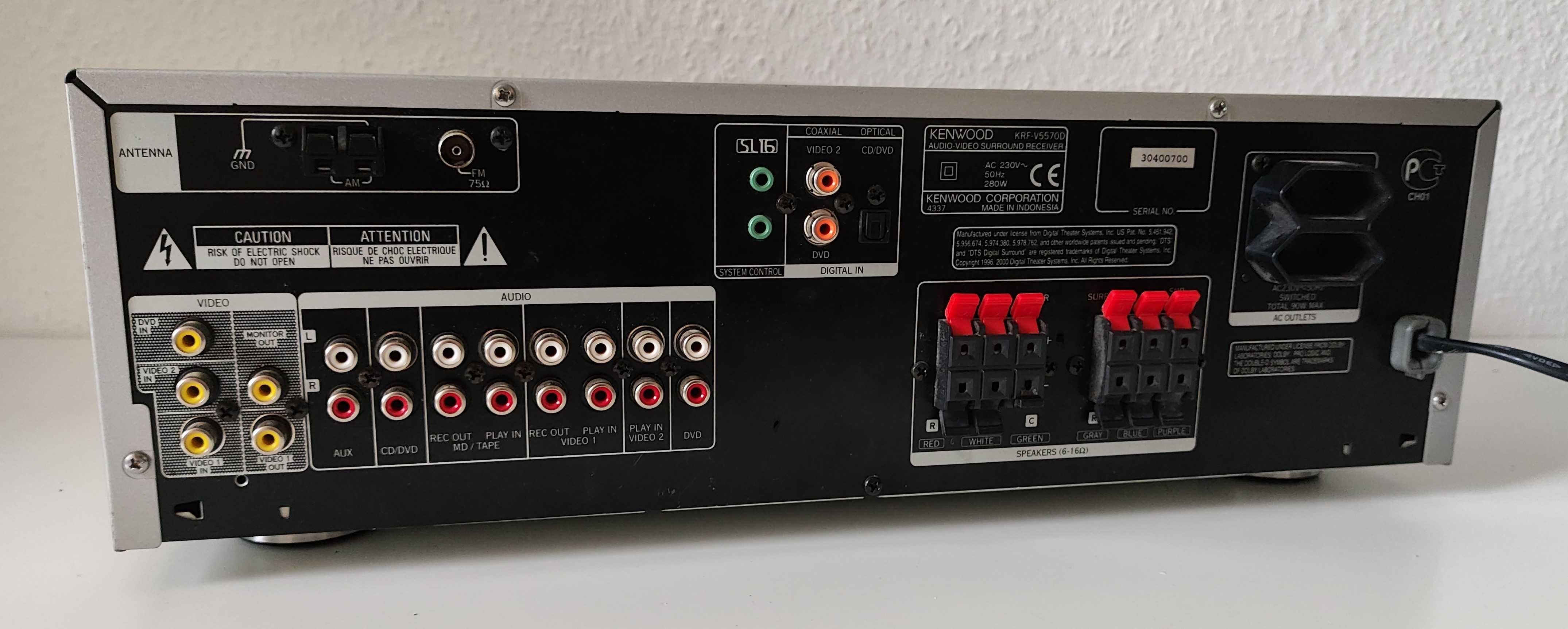 Amplituner Wzmacniacz Kenwood KRF‑V5570D z Pilotem