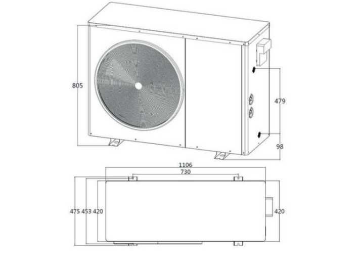 Pompa ciepła 7,5kW Blaupunkt BLP08P1V1M monoblok