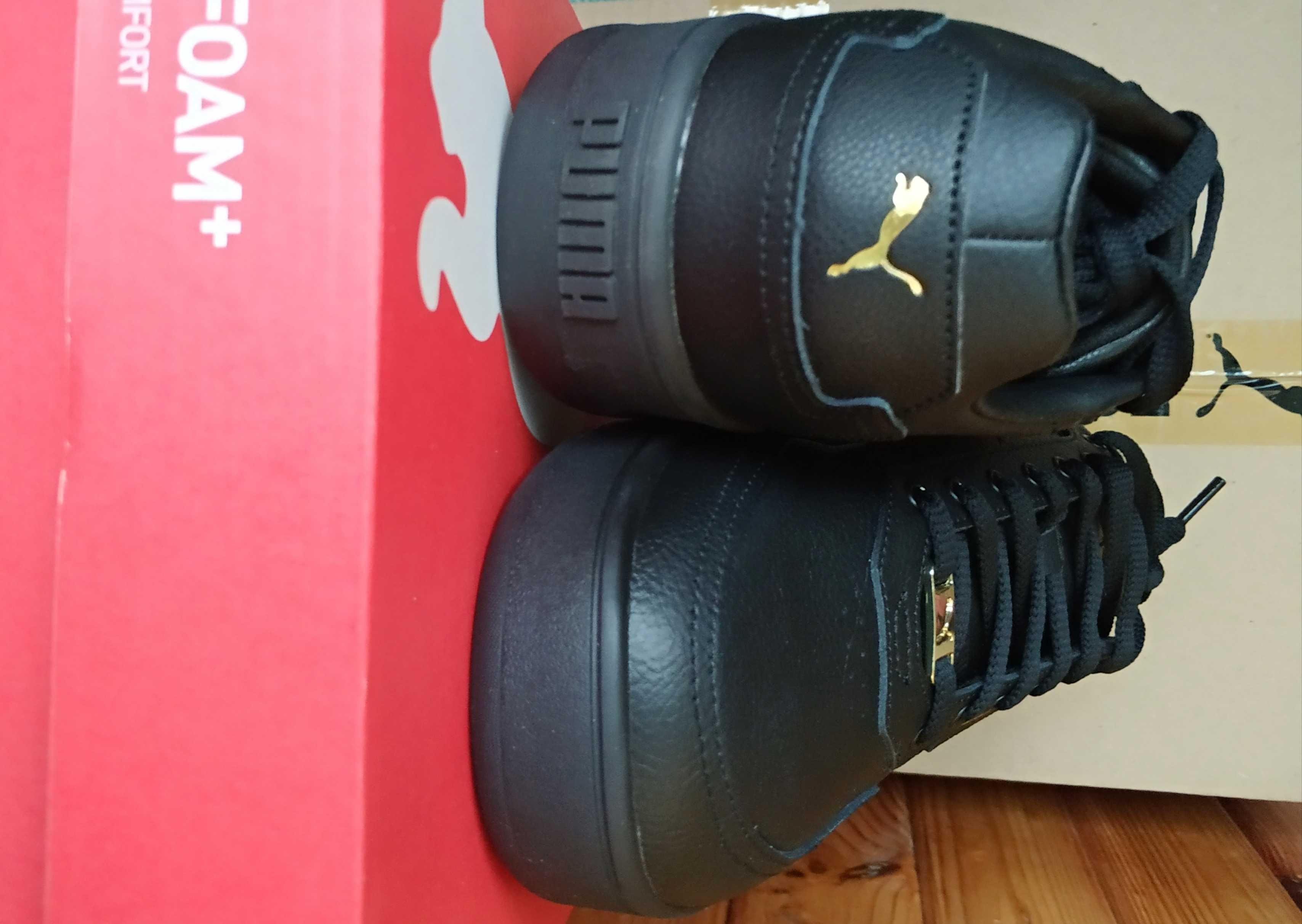 Кеды кроссовки puma court classic lux 28.5 см черный натуральная кожа