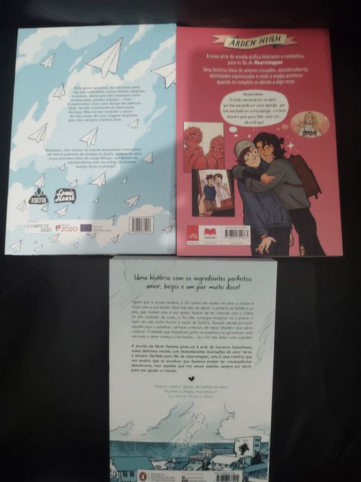 Três livros banda desenhada tema LGBT