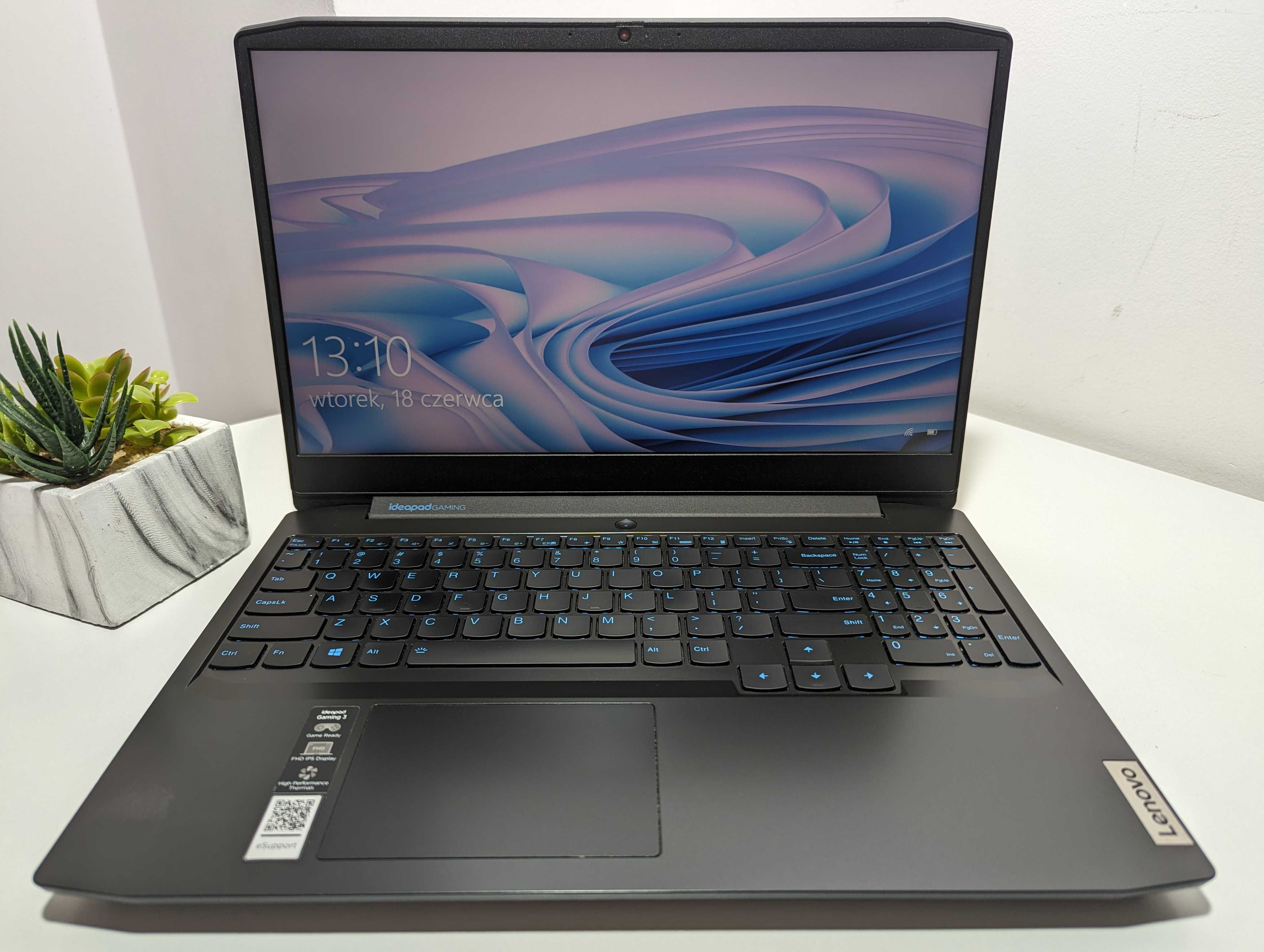 LAPTOP GAMINGOWY Lenovo Ideapad Gaming GTX 1650 Ti i5-10300H 16 ram