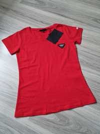 T-SHIRT damski czerwony Prada Milano - Rozmiar XL - PROMOCJA!