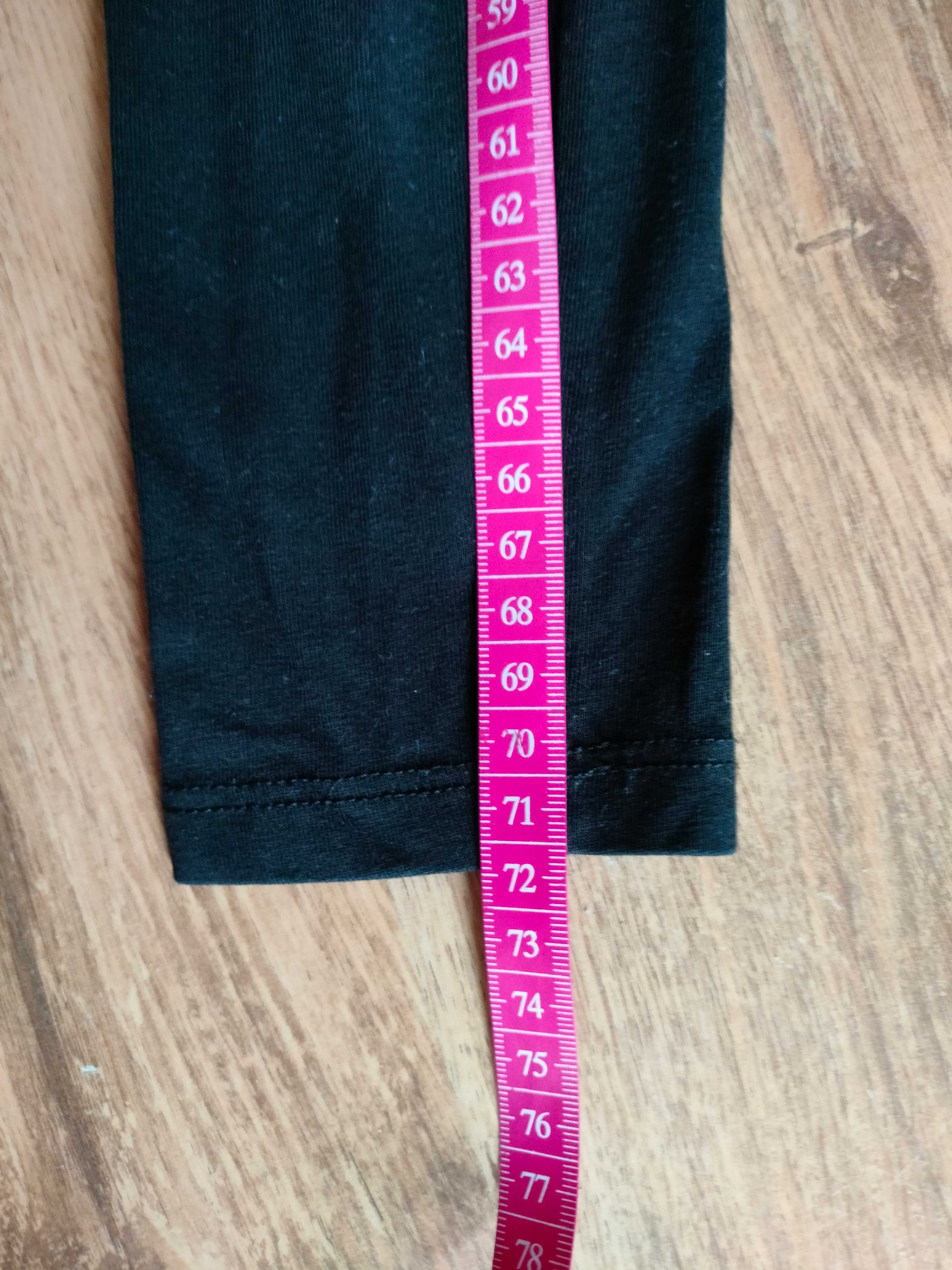 Czarne legginsy H&M 128 cm