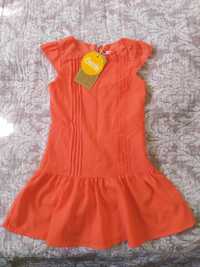 Морковное платье на 4 годика