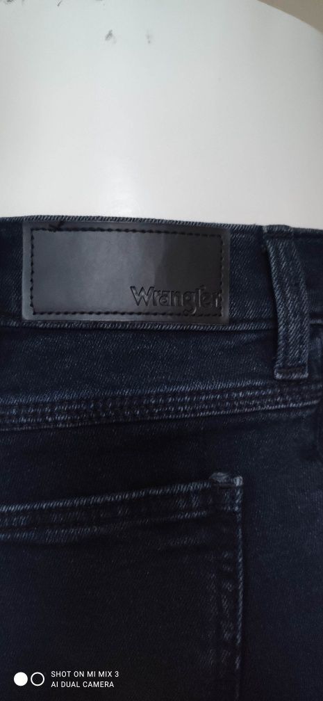 Wrangler Regular Blue Black męskie jeansy rozm 34/32 jak 35/32