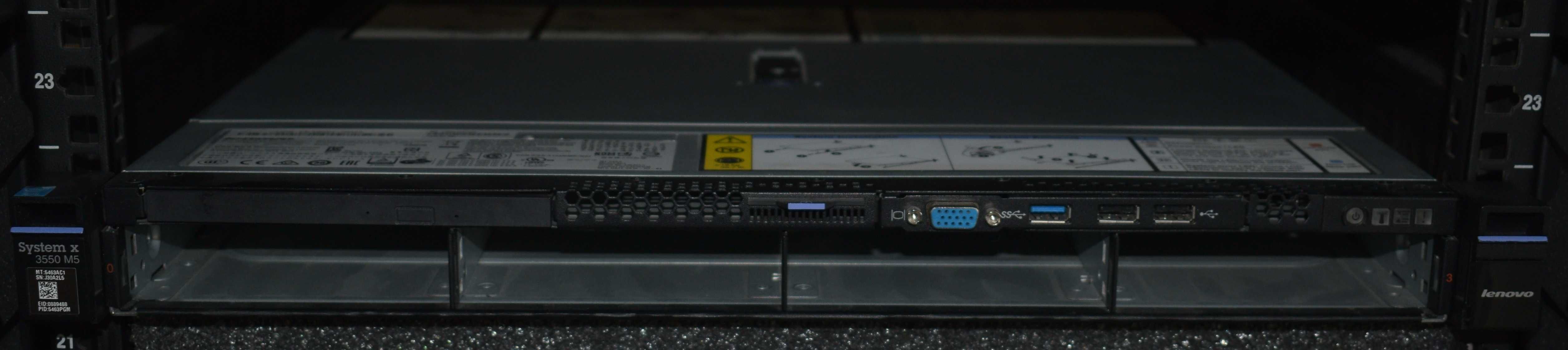 Сервер Lenovo System x3550 M5 (2x E5-2690v4, 256GB DDR4 RAM)