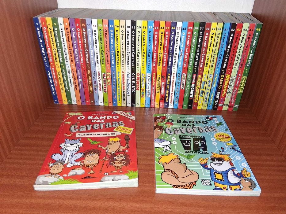 coleção completa livros infanto-juvenis Bando das cavernas 47 livros