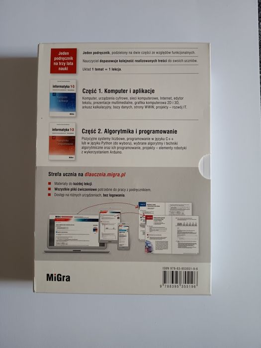 Informatyka 1-3 MiGra do szkół ponadpodstawowych zakres podstawowy