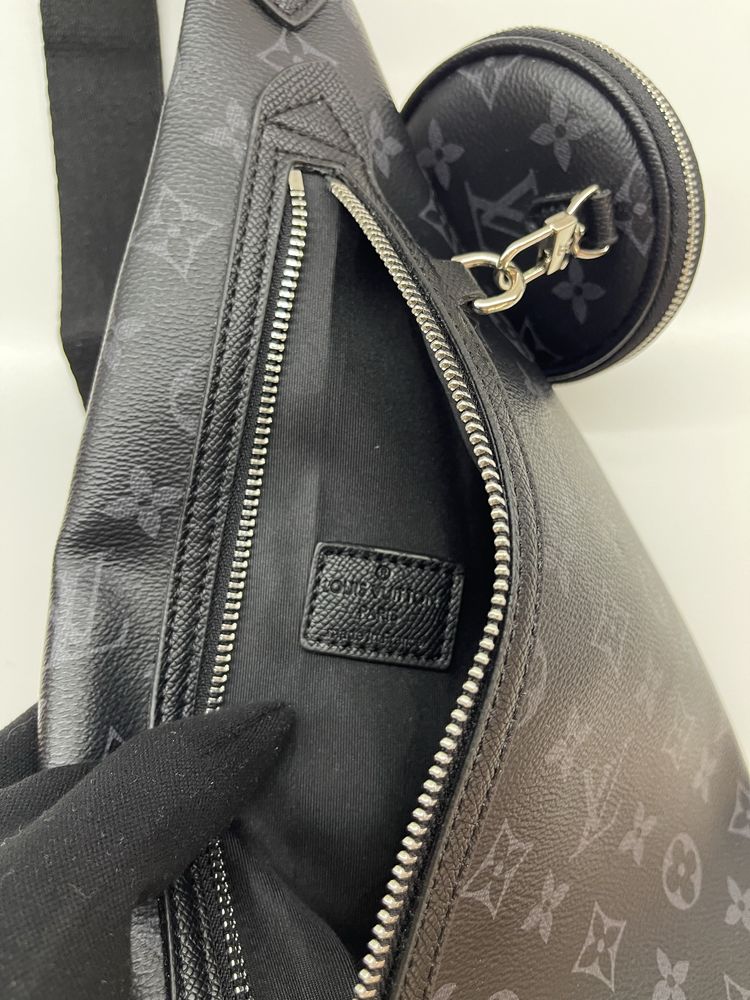 Мужской слинг Louis Vuitton Duo Monogram/мужская сумка ЛВ/сумка LV