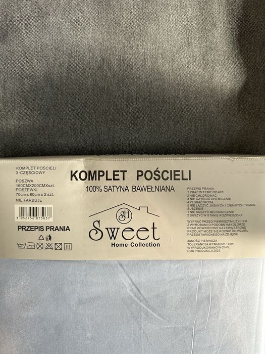 Pościel z bawełny satynowej komplet 3-częściowy