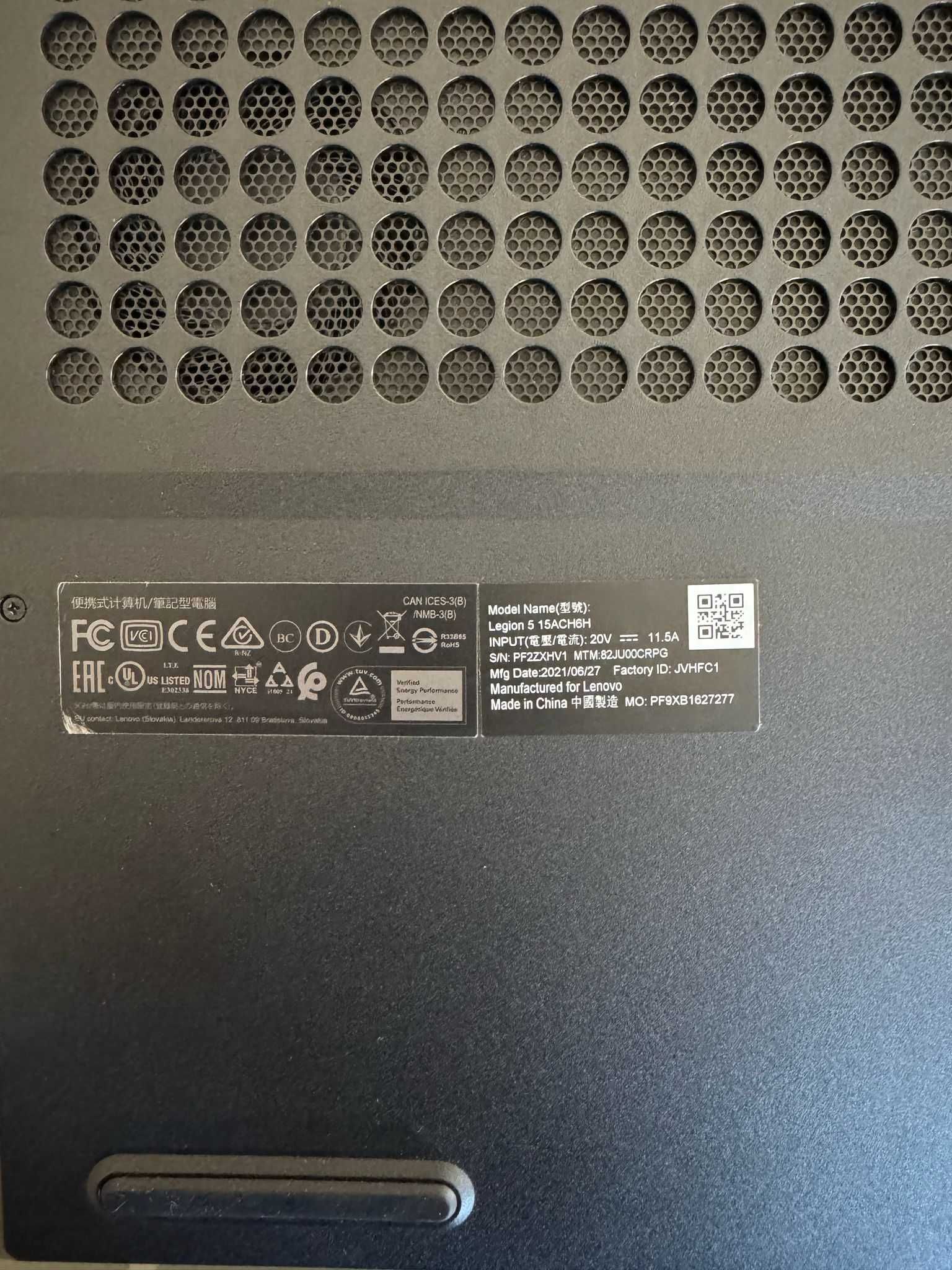 Computador Gaming Lenovo Legion 5