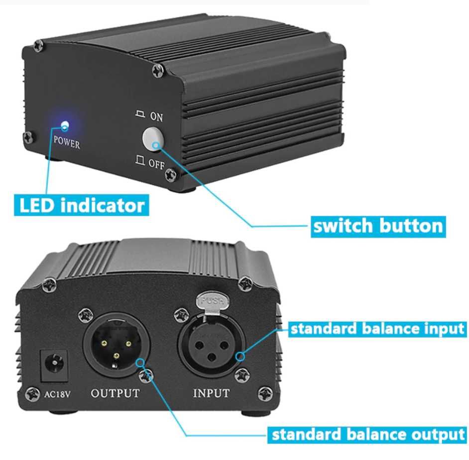 kit profissional, bm 800, condensador 3.5mm + Phantom power 48v