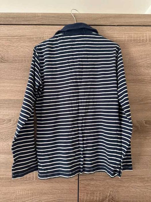Koszulka Polo męska z kołnierzykiem bluzka 160 S w paski elegancka