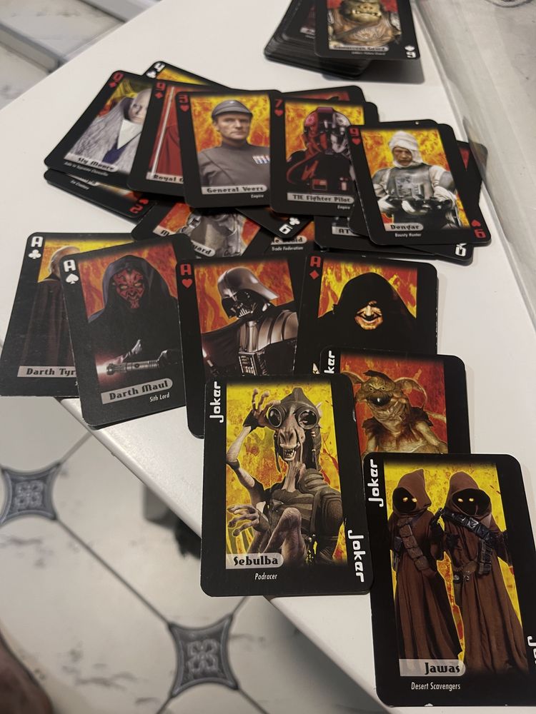 Playing cards STAR Wars Villains ігрові карти колекція зоряні війни