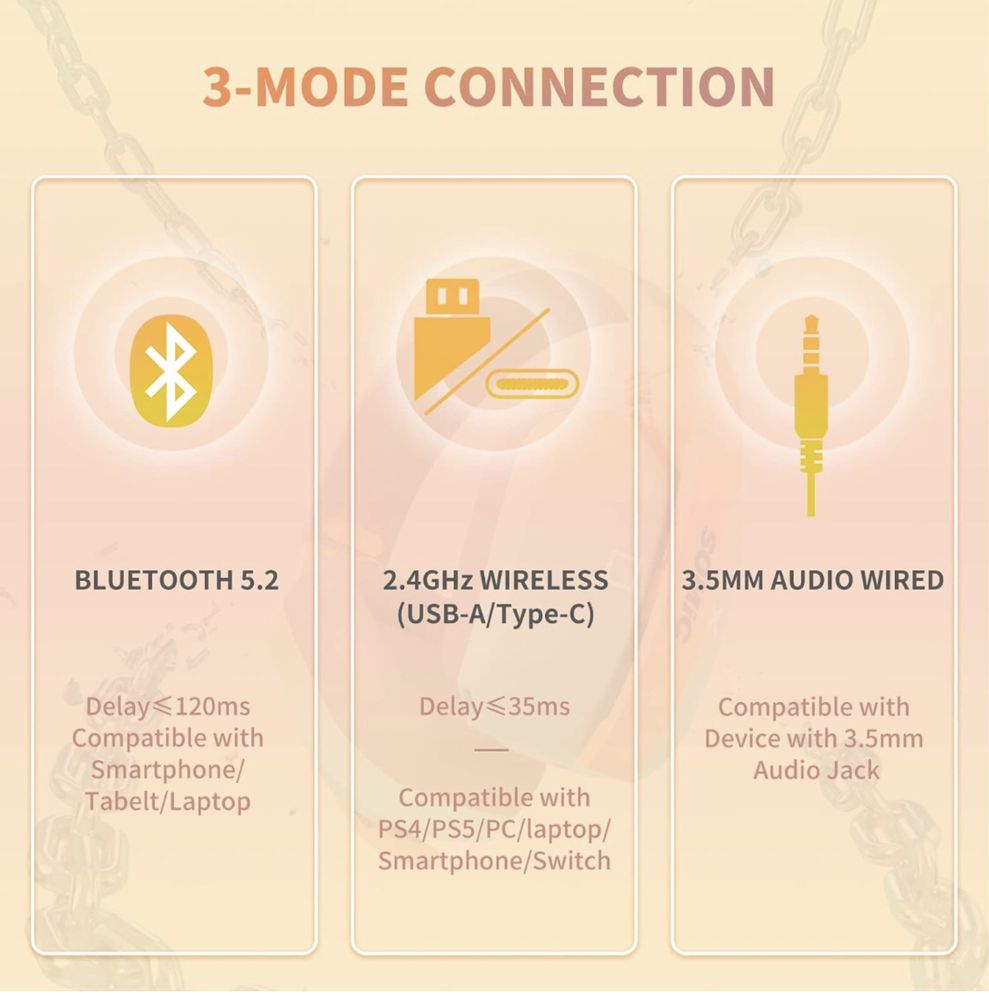 Бездротові ігрові bluetooth навушники somic g810 ігрова гарнітура