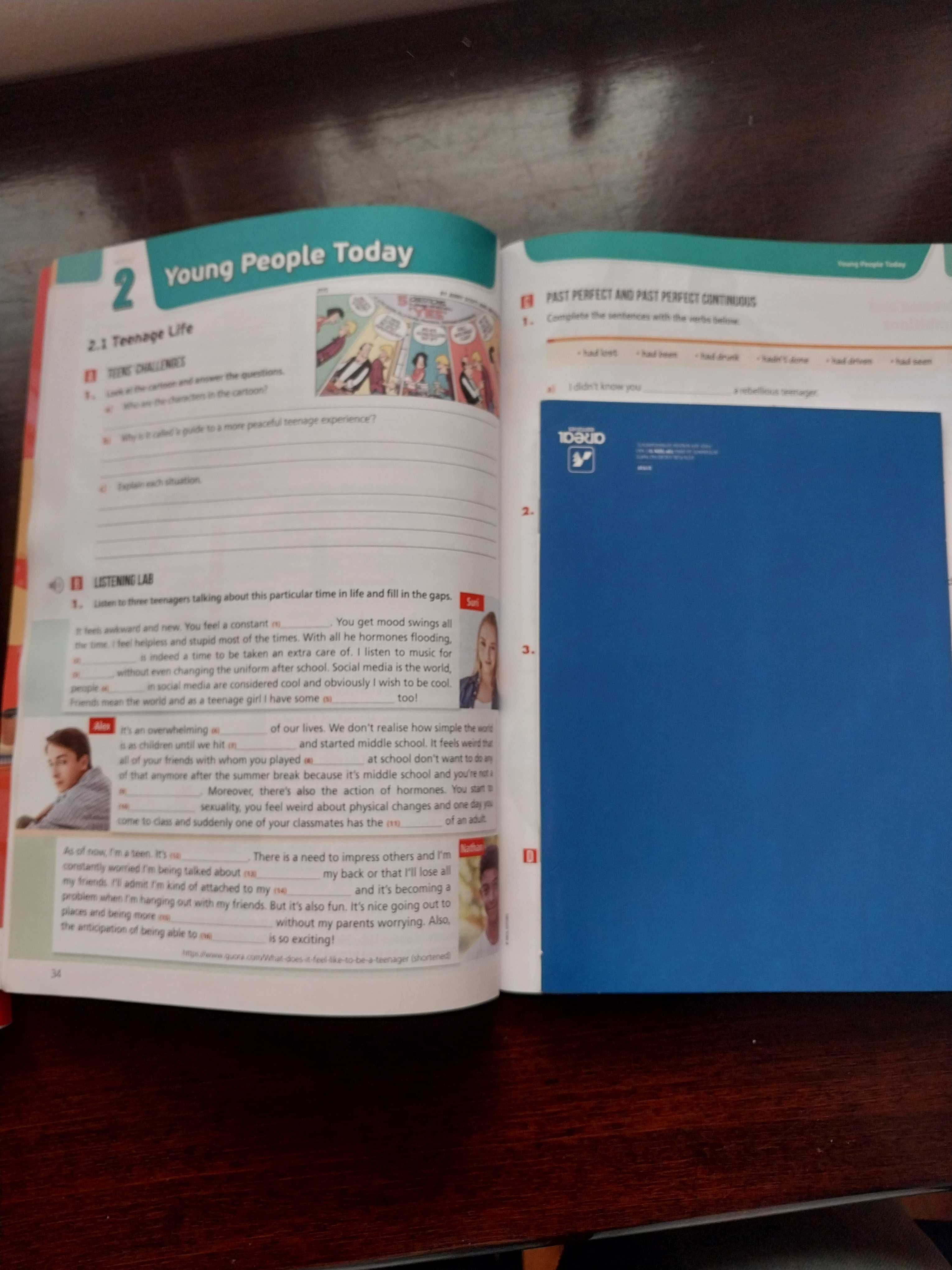 Manual e Caderno de Atividades Ingles Top Teen 10