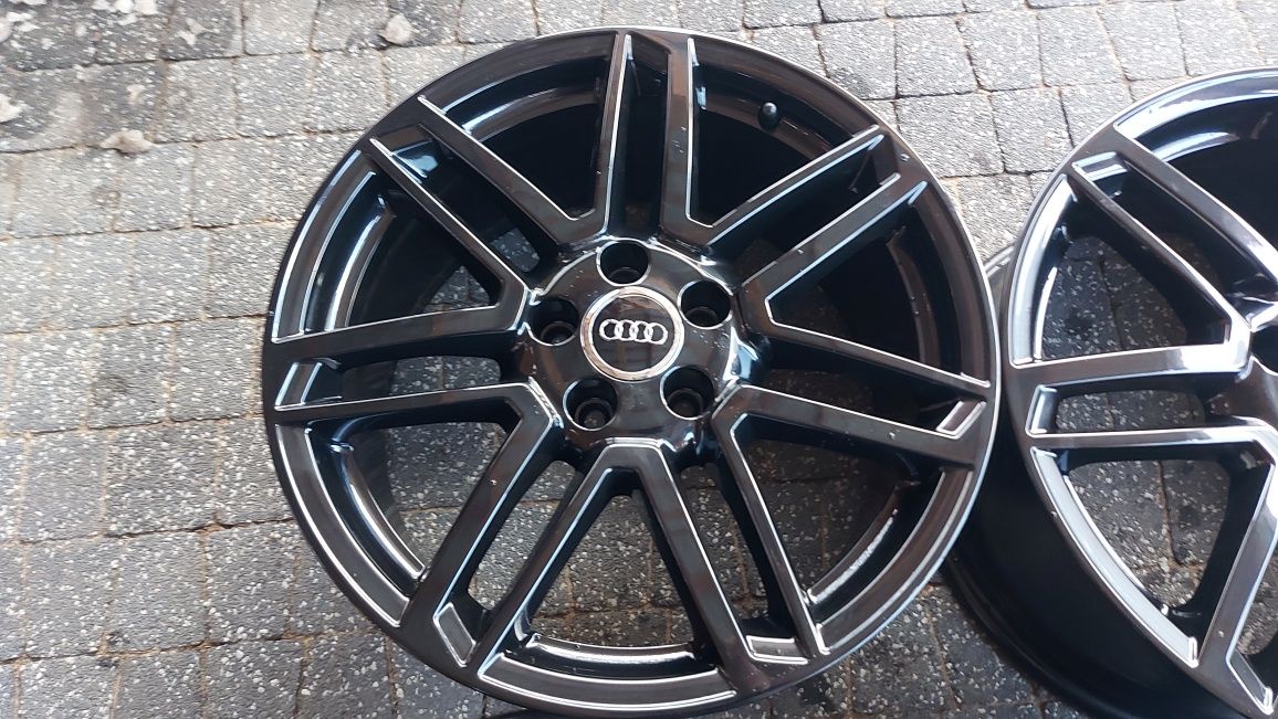 18" Audi czarne 5x112  8,5j et50  TT a3 A4 A6 A8 Q3  Idealne