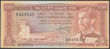 Etiopia 5 dolarów 1966 - cesarz Hajle Selasje