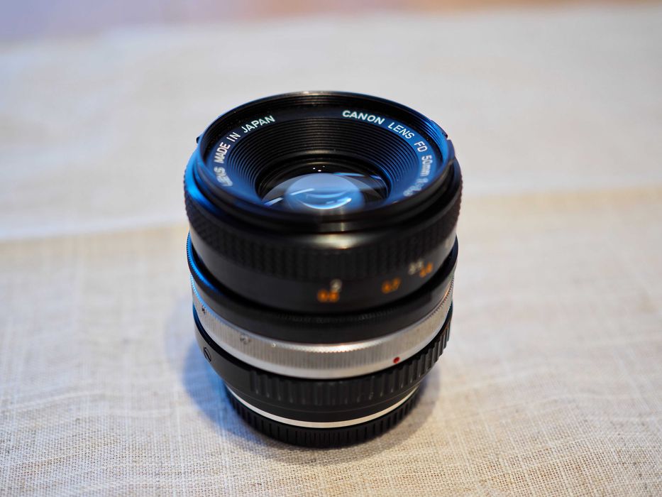 Obiektyw Canon FD 50 mm 1.8 S.C. + Adapter micro 4/3 K&F Concept